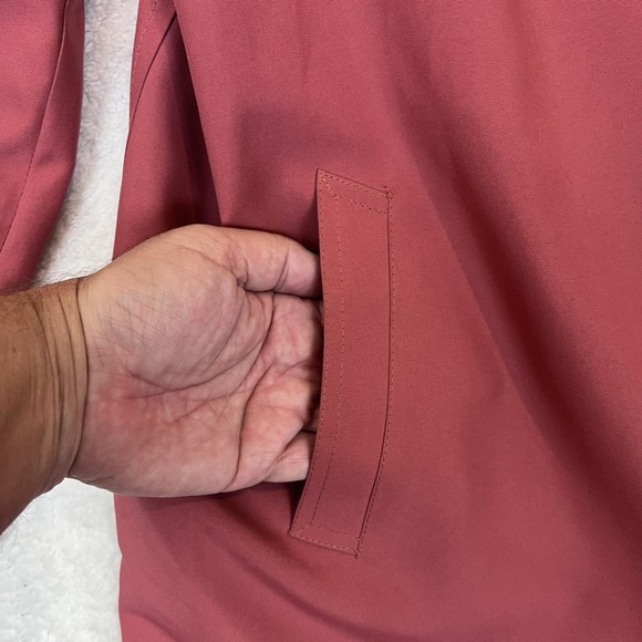 Misty Harbor Trench Rain Coat Women's Size 20 Petite Lined Union Made‎ Mauve - Picture 5 of 10